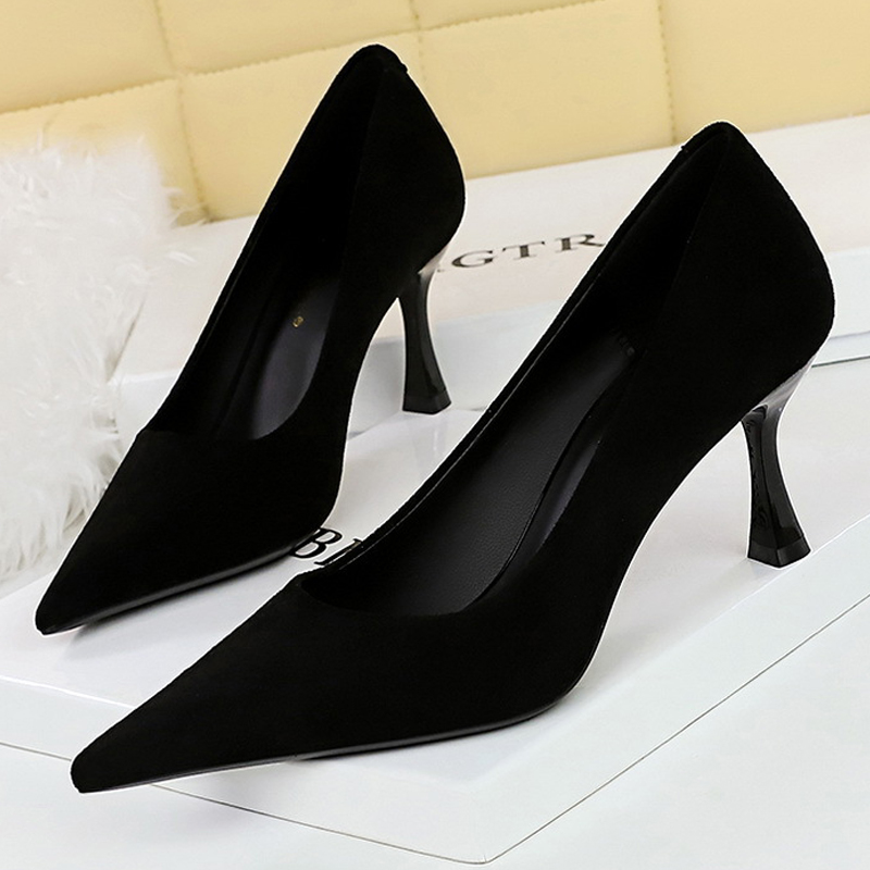 BIGTREE Shoes Suede Black Wome - Shoe Tree 评论和价格